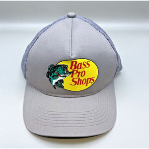 Bass Pro Shops‎ Hunter Grey Snapback Trucker Mesh Hat Adult One Size
